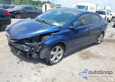 2013 Hyundai Elantra Gls из США, поврежденный, VIN KMHDH4AE6DU803997